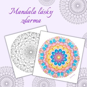 Čtverec-víla, mandala(1) Mandala lásky